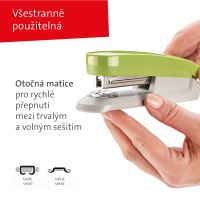 Novus sešívačka E 20  fresh, 20 listů, zelená (9)