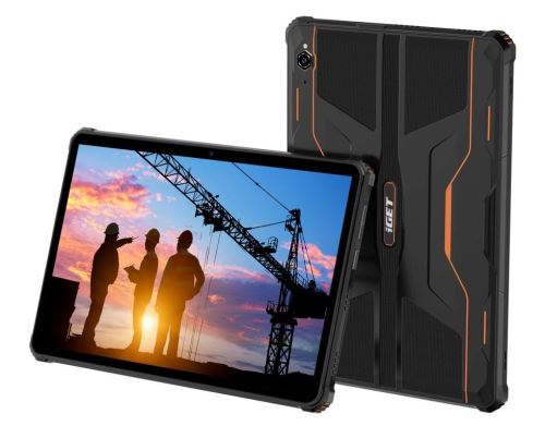 Tablet iGET RT1 Orange - odolný 10.1" , IP69K, MIL-STD-810G, 4GB RAM + 64GB ROM, 10 000 mA