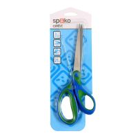 Spoko nůžky kancelářské - Comfort, 21 cm, asymetrické, zeleno-modré (1)