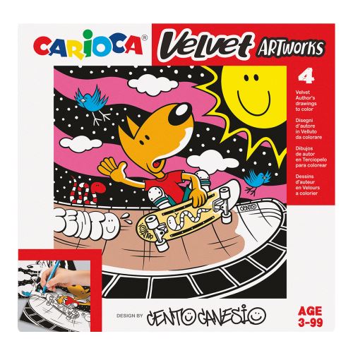 Carioca sametové omálovánky CENTO  Sport, 4 ks