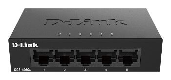 D-Link DGS-105GL Kovový 5-portový Gigabit stolní switch