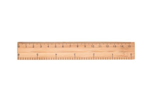 Pravítko 15 cm, bambus RIGHE natur