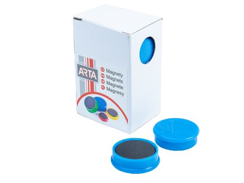 Magnet 25 mm modrý zalitý v plastu
