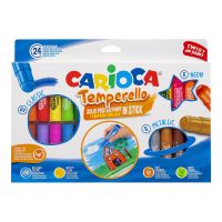 Carioca temperové barvy v tyčince, 24 ks, mix barev (1)