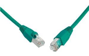 SOLARIX patch kabel CAT5E SFTP PVC 3m zelený snag-proof