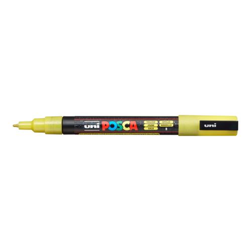 Posca popisovač PC-3ML, 0,9 - 1,3 mm, třpytivě žlutá (L2)