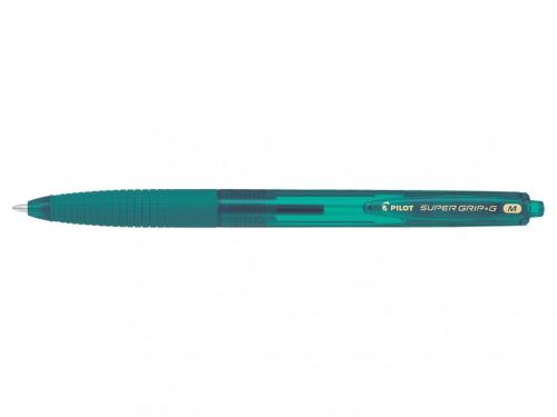 Kuličkové pero Pilot Super Grip- G, smaragdová,hrot M , stiskací