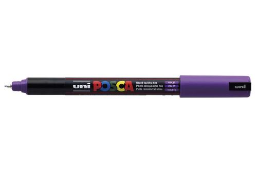Popisovač POSCA PC-1MR akrylový , 0,7 mm, fialový (12) ultratenký_2