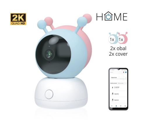 iGET HOME Camera CS2 Baby - WiFi 2K IP kamera a chůvička, noční vidění, audio, 2x obal, te