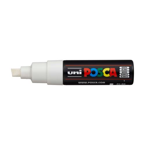 Posca popisovač PC-8K, 8 mm, bílá (1)
