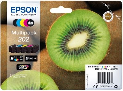 EPSON multipack 5 barev,202 Premium Ink,standard