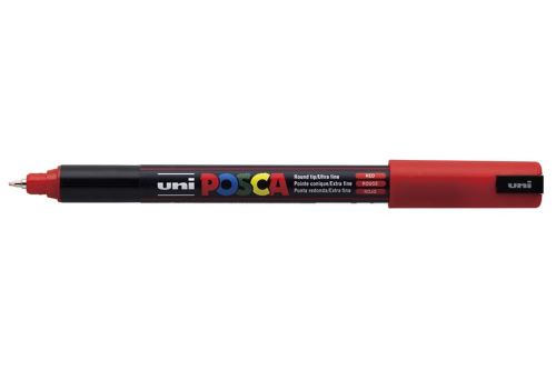Popisovač POSCA PC-1MR akrylový , 0,7 mm, červený (15) ultratenký_2