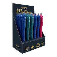 Gelové pero Mystique, ST Tip, modrá náplň, mix barev (3)