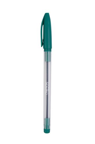 Kuličkové pero SPOKO 0115 jednorázové zelené