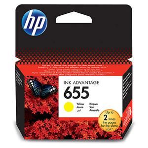 HP 655 žlutá inkoustová kazeta, CZ112AE, originál
