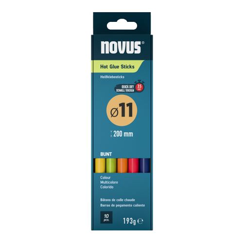 Novus tavné tyčinky, O 11 mm, 10 ks, mix barev