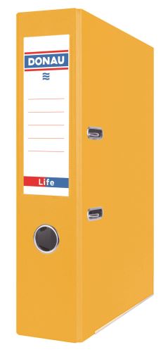 Pákový pořadač LIFE  A4 7,5 cm, neonově žlutý DONAU