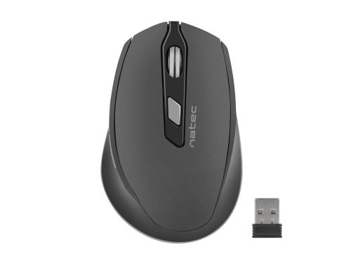 Tichá bezdrátová myš Natec Siskin 2400 DPI, černá