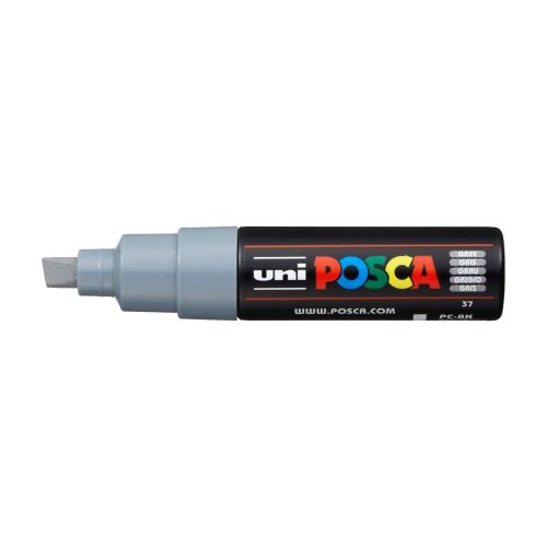 Posca popisovač PC-8K, 8 mm, šedá (37)