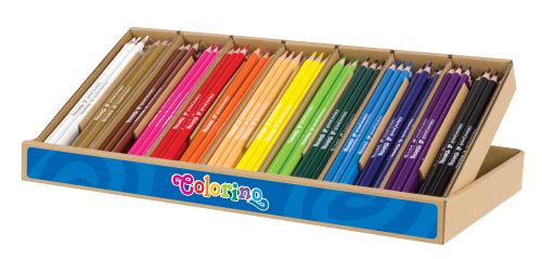 Pastelky trojhranné, BIG BOX, 14 barev/12ks Colorino