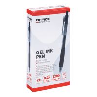 Office Products gelový roller, 0,25 mm, černý (1)