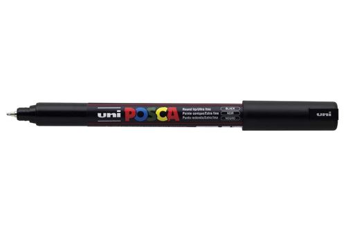Popisovač POSCA PC-1MR akrylový,  0,7 mm, černý (24) ultratenký_2