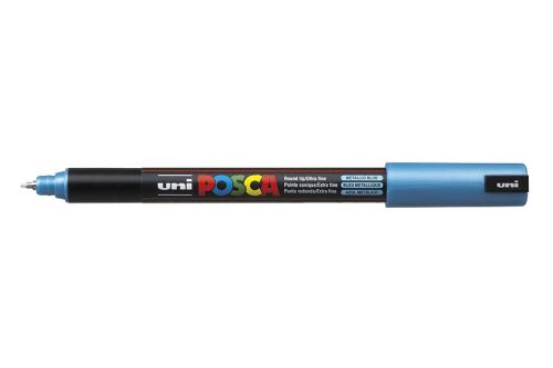 Popisovač POSCA PC-1MR akrylový , 0,7 mm, metal modrý (M33) ultratenký_2