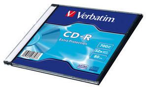 VERBATIM CD-R DL 700MB, 52 Extra Prot. Slim Box