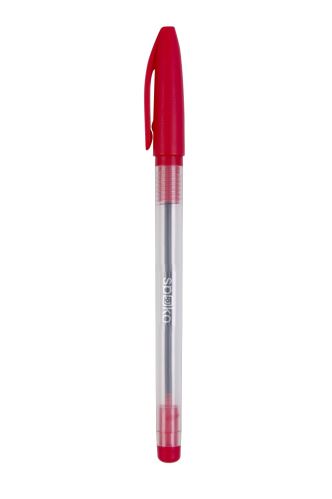 Kuličkové pero SPOKO 0115 jednorázové červené 