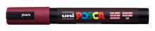 Posca popisovač PC-5M, 1,8 - 2,5 mm, bordó (60) (9)