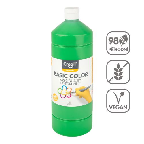 Creall temperová barva, 1000 ml, zelená