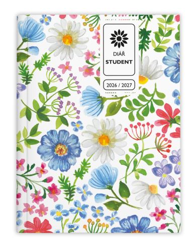 Týdenní diář - Student - V8 - lamino - kapesní - Louka