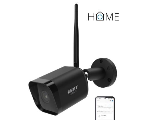 iGET HOME Camera CS6 Black - WiFi IP FullHD 1080p kamera, noční vidění, dvoucestné audio,