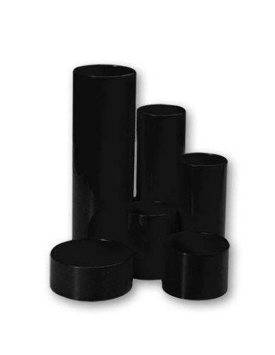 Stojánek  6-dílný kulatý plast černý