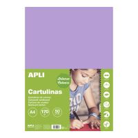 APLI barevný papír, A4, 170 g, světle fialový