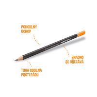 Carioca trojhranná tužka Black, 0/2B, 12 ks (2)