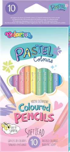 Pastelky Pastel kulaté 10 pastelových barev Colorino