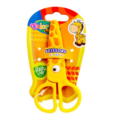 Nůžky dětské celoplastové, 12,5 cm, symetrické, mix motivů