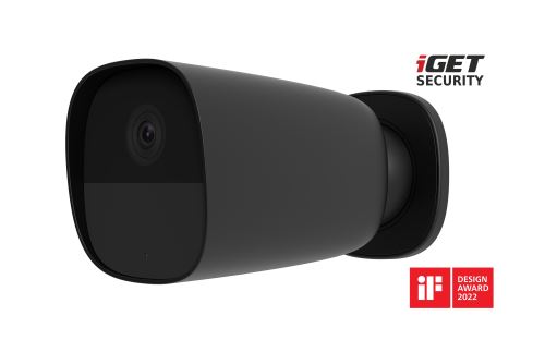 iGET SECURITY EP26 Black - WiFi bateriová FullHD kamera, IP65, zvuk, samostatná a pro alar