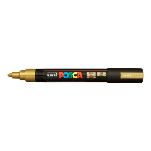 Posca popisovač PC-5M, 1,8 - 2,5 mm, zlatá (25)