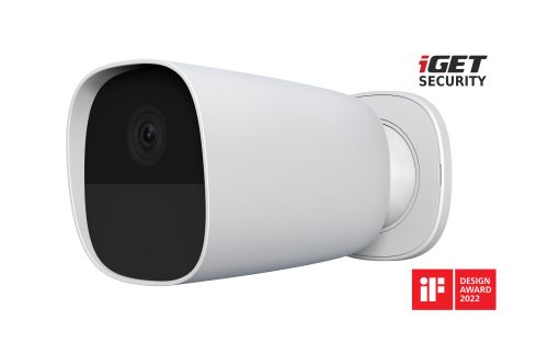 iGET SECURITY EP26 White - WiFi bateriová FullHD kamera, IP65, zvuk,samostatná a pro alarm