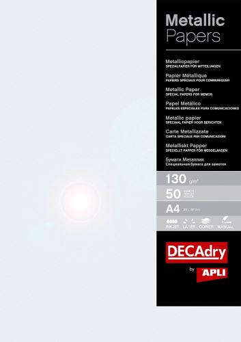 Metalický papír A4 130 g perleťový 50 ks  APLI