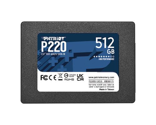 PATRIOT P220/512GB/SSD/2.5"/SATA/3R