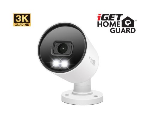 iGET HGPRO858 - CCTV 3K kamera, SMART detekce, IP66, zvuk, IR noční přísvit 40m, LED přísv