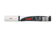 UNI PWE-5M křídový popisovač, 1,8 - 2,5 mm, bílý