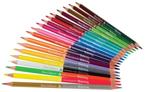 Pastelky oboustranné trojhranné 12/24 barev Colorino