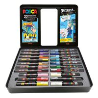 Posca sada popisovačů PC-1M/PC-3M/PC-5M, Manga Hero, PC-1M: 6 ks, PC-3M: 7 ks, PC-5M: 7 ks (2)