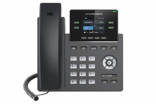 Grandstream GRP2612W SIP telefon, 2.4" TFT bar. displej, 2 SIP účty, 4 prog. tl., 2x10/100