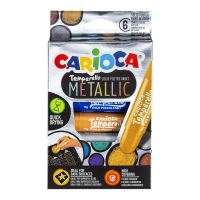 Carioca temperové barvy v tyčince Metallic, 6 ks, mix barev (1)