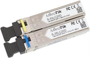 MikroTik pár SFP S-3553LC20D, SM, 20km, 1.25G